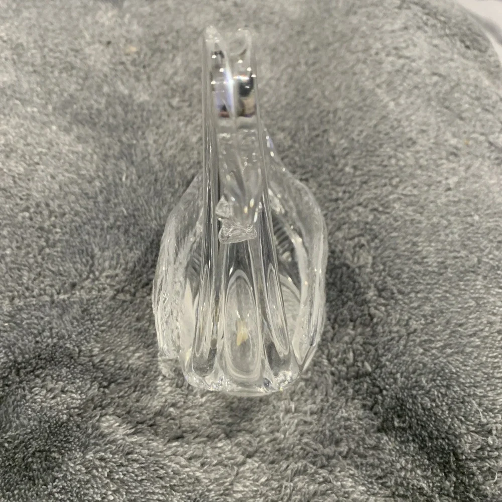 Vintage Cavan Ireland Crystal‎ Swan candy dish